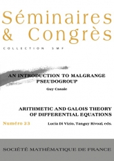 Théories de Galois et arithmétique des équations diﬀérentielles