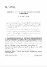 Comportement d'invariants de Hodge par convolution intermédiaire