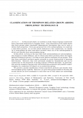 Classification de groupes reliés à celui de Thompson et construits à l'aide d'une technologie de Jones II