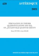 Percolation sur des quadrangulations uniformes et SLE$_6$ sur la quantité quantique de Liouville de paramètre $\sqrt{8/3}$