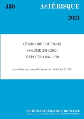 Séminaire Bourbaki, volume 2019/2021, exposés 1166-1180