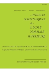 Formation de singularité pour l'équation de Burgers avec viscosité transverse