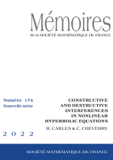 Interférences constructives et destructives pour des équations hyperboliques non linéaires