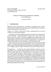 Exposé Bourbaki 1186 : Conjecture de Shelah et théorème de Johnson (d'après Will Johnson)