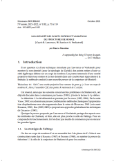 Exposé Bourbaki 1182 : Non-densité des points entiers et variations de structures de Hodge (d’après B. Lawrence, W. Sawin et A. Venkatesh)