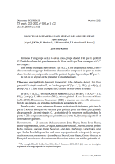 Exposé Bourbaki 1181 : Groupes de surface dans les réseaux des groupes de Lie semi-simples d'après J. Kahn, V. Marković, U. Hamenstädt, F. Labourie et S. Mozes