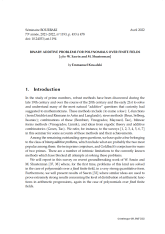 Exposé Bourbaki 1193 : Polynômes irréductibles jumeaux et autres problèmes additifs binaires  pour les polynômes sur les corps finis (d'après W. Sawin et M. Shusterman)