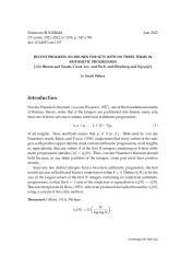 Exposé Bourbaki 1196 : Progrès récents sur la taille des ensembles sans progression arithmétique de longueur trois (d'après Bloom et Sisask, Croot, Lev et Pach, et Ellenberg et Gijswijt)