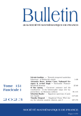 Bulletin de la SMF 151-1