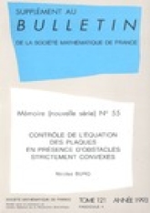 Contrôle de l'équation des plaques en présence d'obstacles strictement convexes