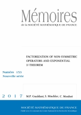 Factorisation d'opérateurs non symétriques et théorème $H$ exponentiel