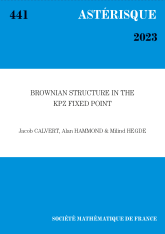 La structure brownienne dans le point fixe de KPZ