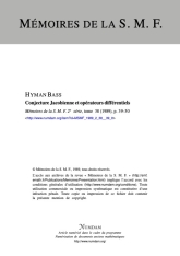 Conjecture Jacobienne et opérateurs différentiels