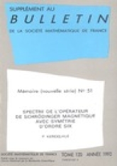 Spectre de l'opérateur de Schrödinger magnétique avec symétrie d'ordre six