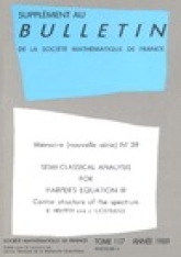 Analyse semi-classique pour l'équation d'Harper III. Structure de Cantor du spectre