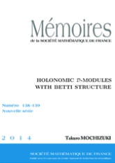 $\mathcal {D}$-modules holonomes munis d'une structure de Betti