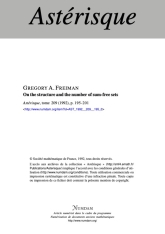 On the structure and the number of sum-free sets