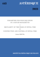 Parametrix pour l'équation des ondes sur un espace-temps peu régulier : I. Régularité de la phase à l'instant initial. II. Construction et contrôle à l'instant initial