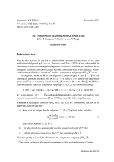 Exposé Bourbaki 1197 : La conjecture des dénominateurs non bornés [d'après F. Calegari, V. Dimitrov, and Y. Tang]