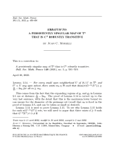 Erratum à : Une application $C^1$ robustement transitive dans $\mathbb{T}^n$ avec singularités persistantes