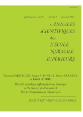 Difféomorphismes partiellement hyperbolique homotopes à l'identité en dimension $3$, I: le cas dynamiquement cohérent