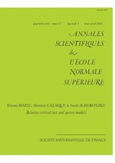 Lieux critiques relatifs et espaces de modules de carquois