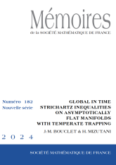 Inégalités de Strichartz globales en temps sur des variétés asymptotiquement plates à capture tempérée