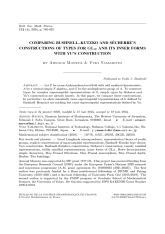 Comparer les constructions de Bushnell-Kutzko et Sécherre de types pour $GL_N$ et ses formes intérieurs à la construction de Yu