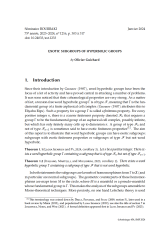 Exposé Bourbaki 1216 : Sous-groupes exotiques de groupes hyperboliques