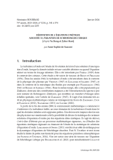 Exposé Bourbaki 1218 : Dérivation de l'équation cinétique associée à l'équation de Schrödinger cubique [d'après Yu Deng et Zaher Hani]