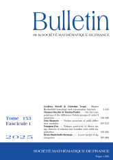 Bulletin de la SMF 153-1