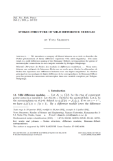 Structure de Stokes des modules à différences modérées