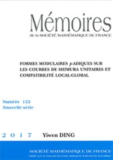 Formes modulaires $\boldsymbol {p}$-adiques sur les courbes de Shimura unitaires et compatibilité local-global