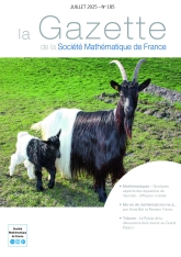 La Gazette de la Société Mathématique de France 185 (juillet 2025)