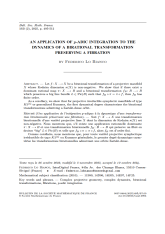 Une application de l'intégration $p$-adique à la dynamique d'une transformation birationnelle préservant une fibration