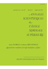 Conditions quantitatives pour les flots lévogyres