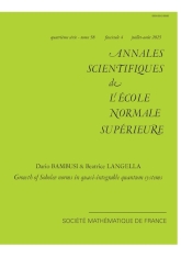 Croissance des normes de Sobolev dans les systèmes quantiques quasi-intégrables