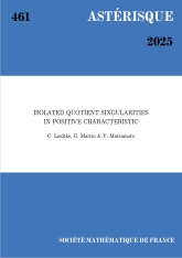 Singularités isolées quotients en caractéristique positive
