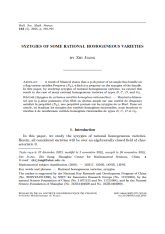 Syzygies de certaines variétés homogènes rationnelles