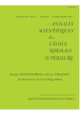 Une obstruction au problème local de relèvement