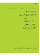Annales scientifiques de l'ENS Tome 58 fascicule 6