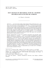Changements de signes de la fonction sommatoire d’une fonction multiplicative aléatoire III : moyenne