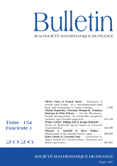 Bulletin de la SMF 154-1