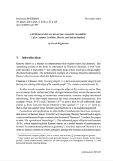Exposé Bourbaki 1230 : Majorations des nombres de Ramsey diagonaux [d'après Campos, Griffiths, Morris et Sahasrabudhe