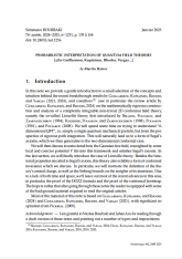 Exposé Bourbaki 1231 : Interprétation probabiliste de théories quantiques des champs (d'après Guillarmou, Kupiainen, Rhodes, Vargas, ...)