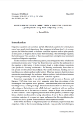 Exposé Bourbaki 1235 : Résolution en solitons pour des équations de type ondes non linéaires énergie-critiques (d'après Duyckaerts-Kenig-Merle et Jendrej-Lawrie)