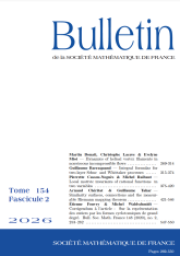 Bulletin de la SMF 154-2